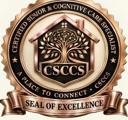 Official CSCCS seal — Certified Senior & Cognitive Care Specialist